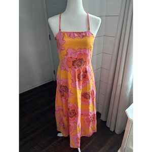 GAP‎ Dress Womens Small Maxi Criss Cross Back Boho Casual Summer Floral